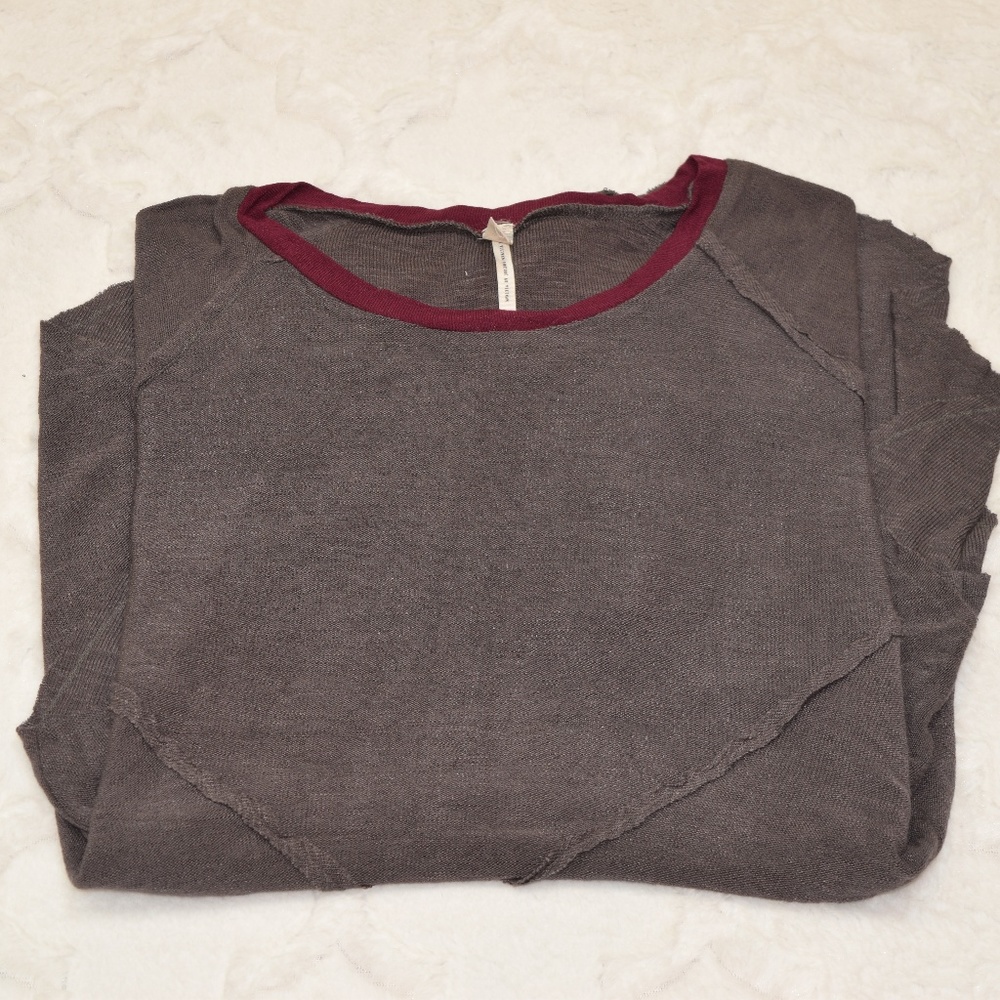 NWOT Free People 3/4 Sleeve Tee